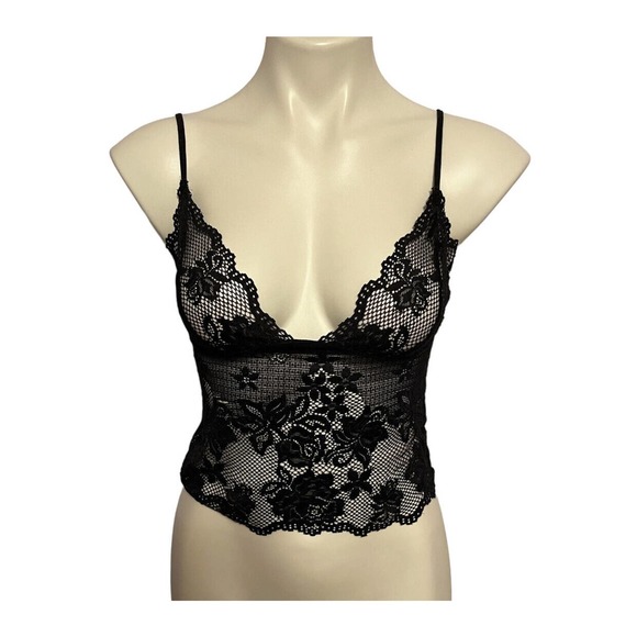Victoria's Secret Other - Victoria's Secret Size Small Black Sheer Lace Bralette Sexy EUC Pullover